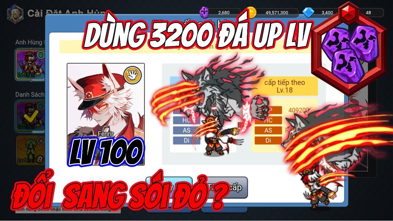 🔥 Dùng 5200 Đá Up Lên Lu 100 – Có Đổi Được Sói Đỏ Không? 😱 | Gold Tower Defence - WARV3
