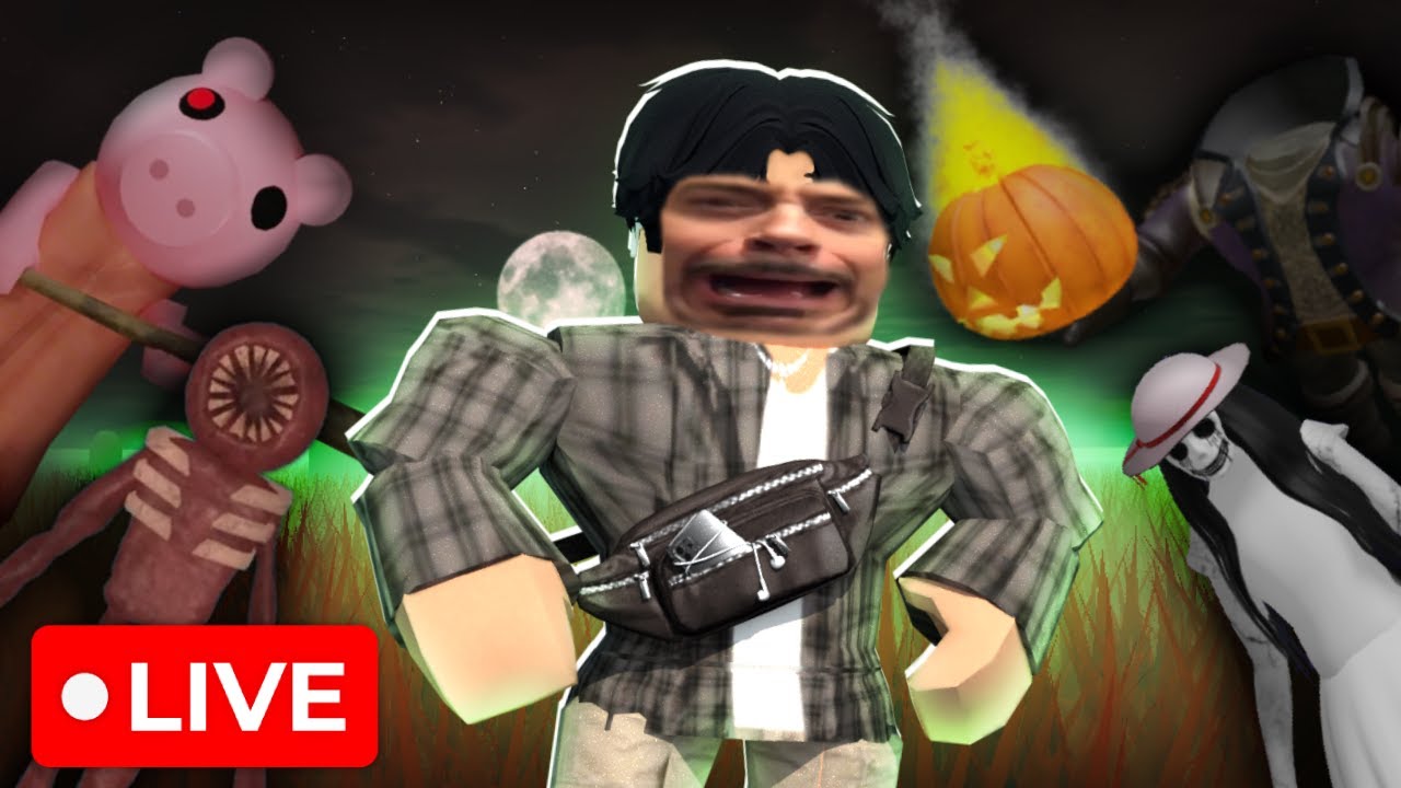 🔴LIVE - PLAYING ROBLOX HORROR GAMES! HAPPY HALLOWEEN! (The Mimic, Doors, Piggy & more!)