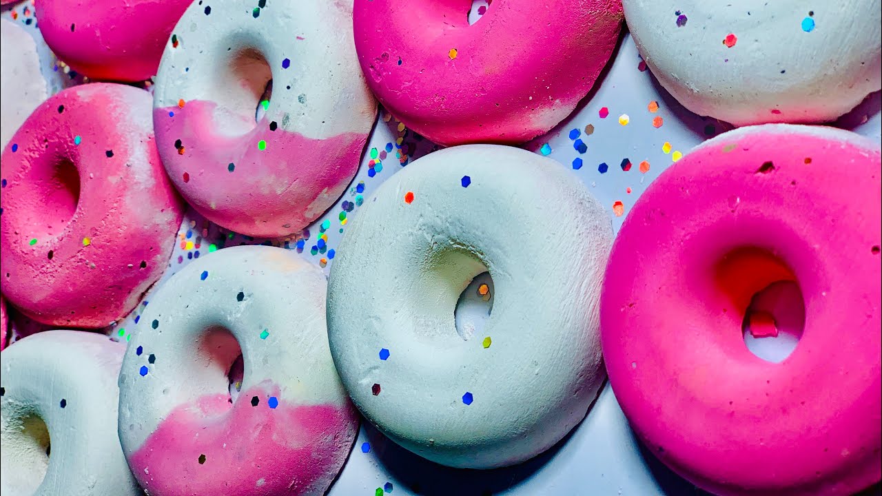 Asmr gymchalk fresh yummy pink & white donut crush 🍩 | oddlysatisfying | crispy #30daysoframdan2026