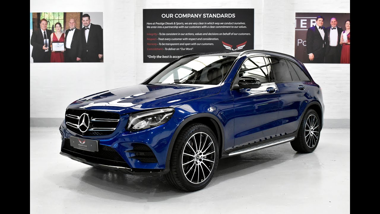 2019 Mercedes GLC 250 AMG Line Night Edition 9G Premium Plus Brilliant Blue