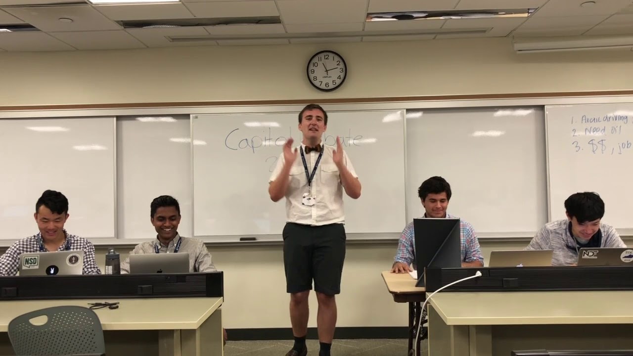 Mission San Jose KW vs Millburn CM Capitol Debate Babson Demo Round