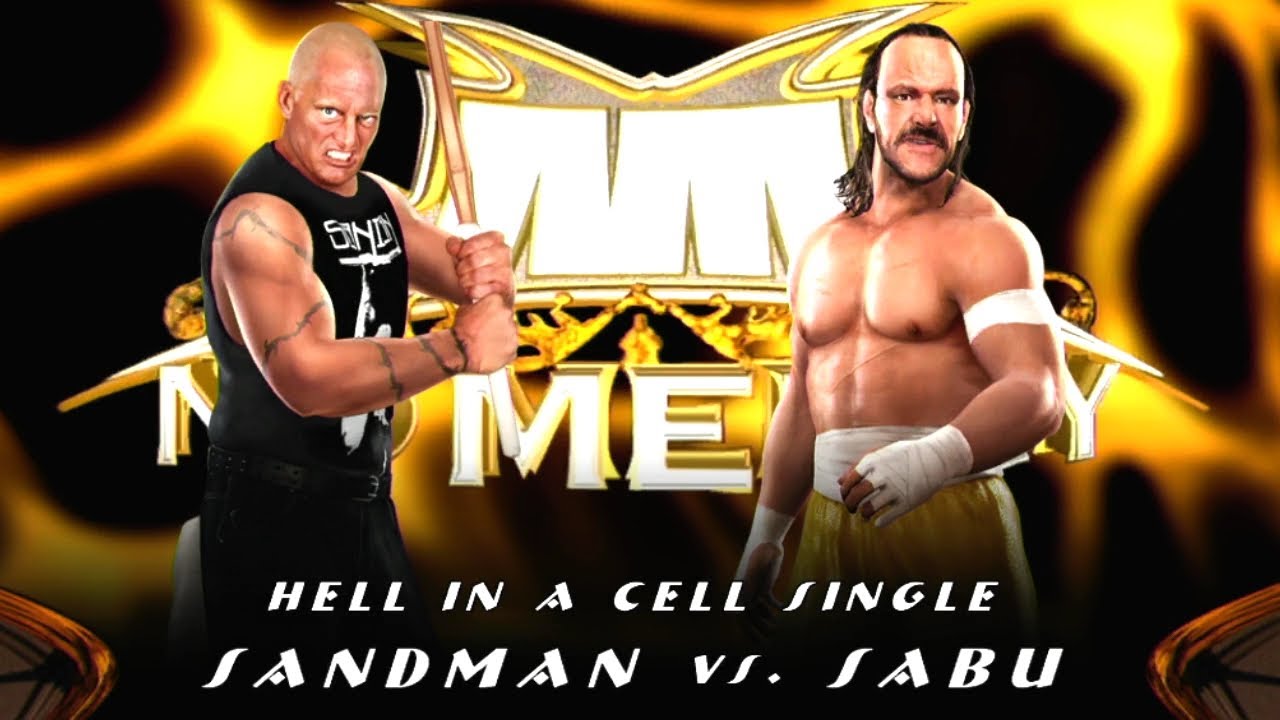 WWE SmackDown vs Raw 2008 | Sandman vs. Sabu | Hell in a Cell match