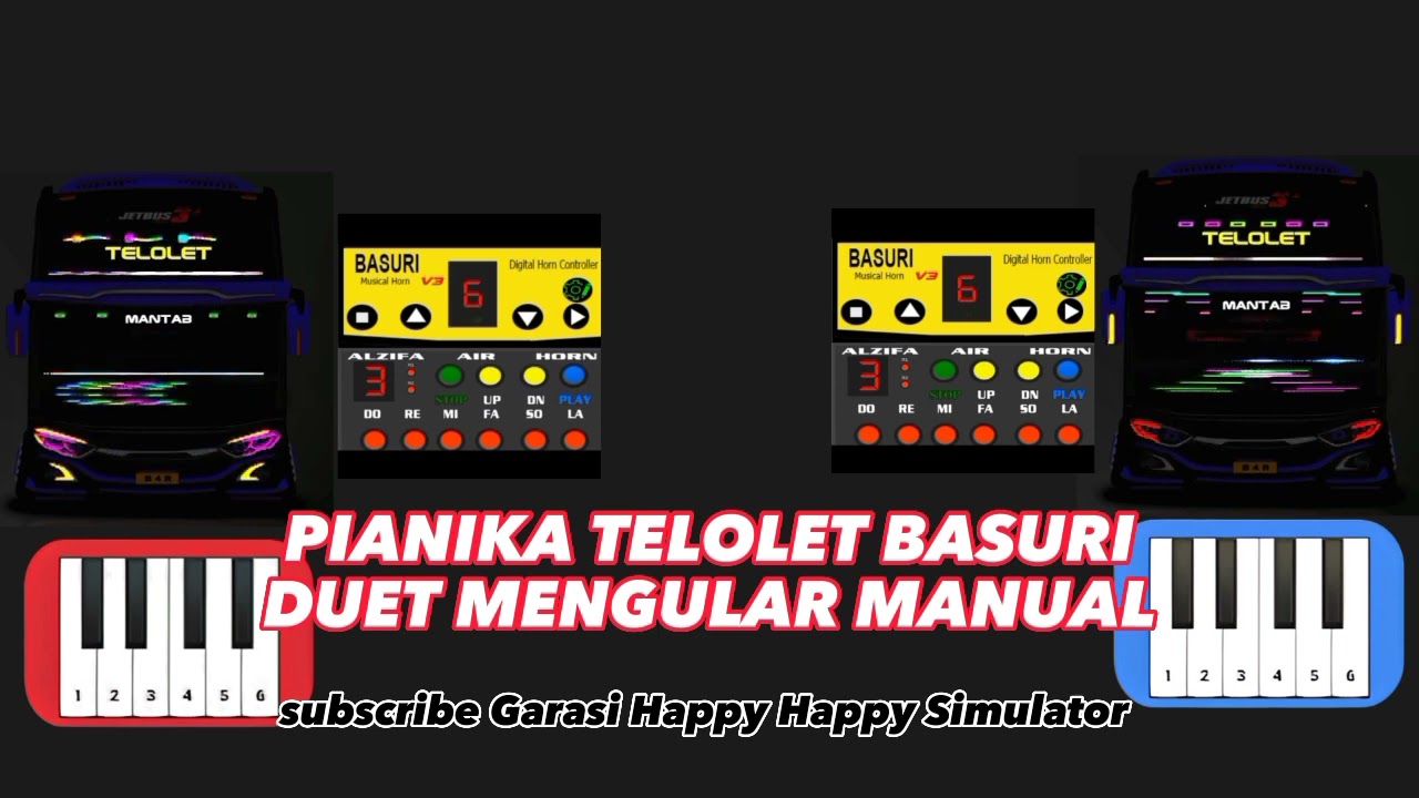 Pianika Basuri duet mengular manual - Telolet Mixue suara jernih