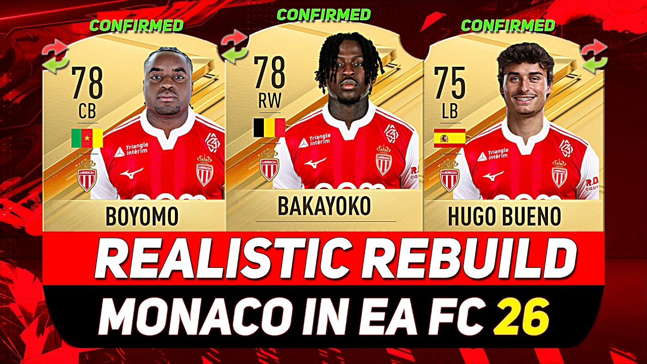 🏆MONACO REALISTIC REBUILD IN EA FC 26 CAREER MODE! ft. BOYOMO, BAKAYOKO, BUENO...etc