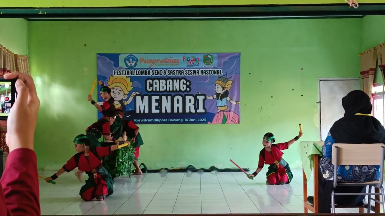 Juara 1 FLS3N Cabang Seni Tari 16 juni 2025 Tingkat Kecamatan Bawang.#Tari Prana