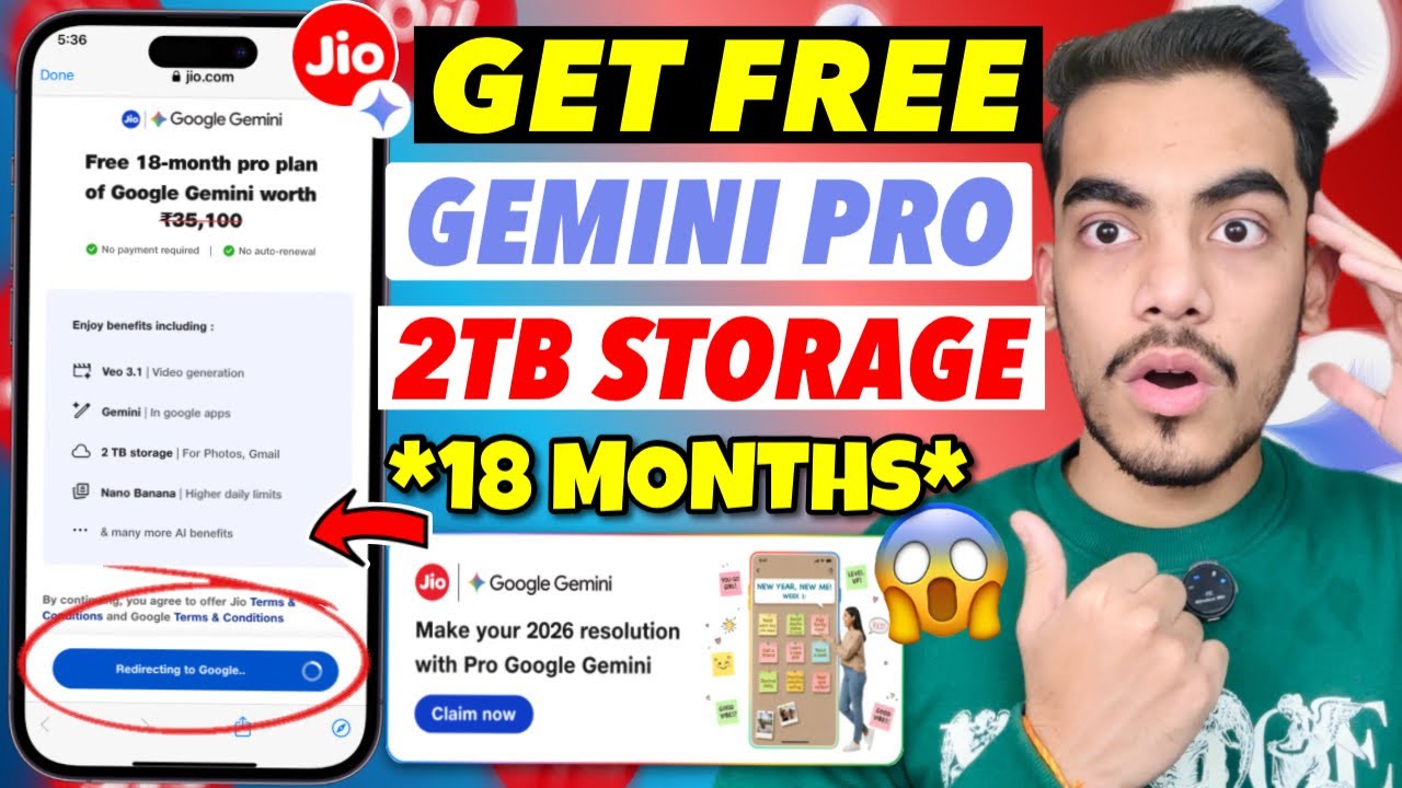 How To Get FREE Jio Google Gemini Pro | Claim Jio Gemini Free Offer | Use Gemini Pro For Free