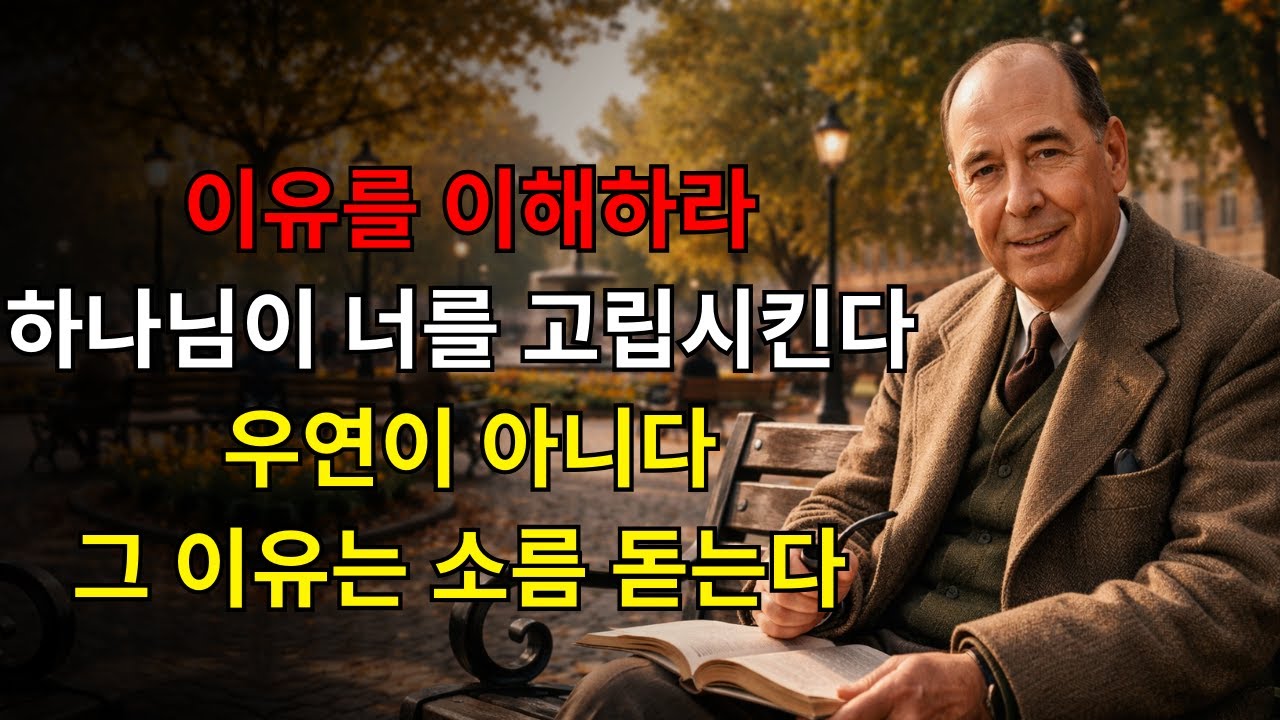 왜 하나님은 지금 너를 모두에게서 멀어지게 하시는가? 우연이 아니다, 하나님은 무언가 큰 것을 준비하고 계신다 | C.S. 루이스