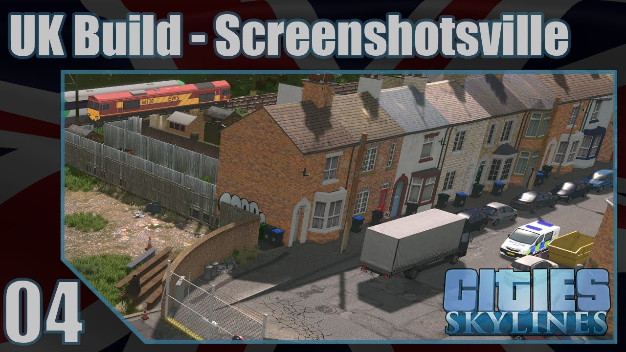 Cities: Skylines - UK Build - Screenshotsville - Episode 04 - Terraced Housing part 1