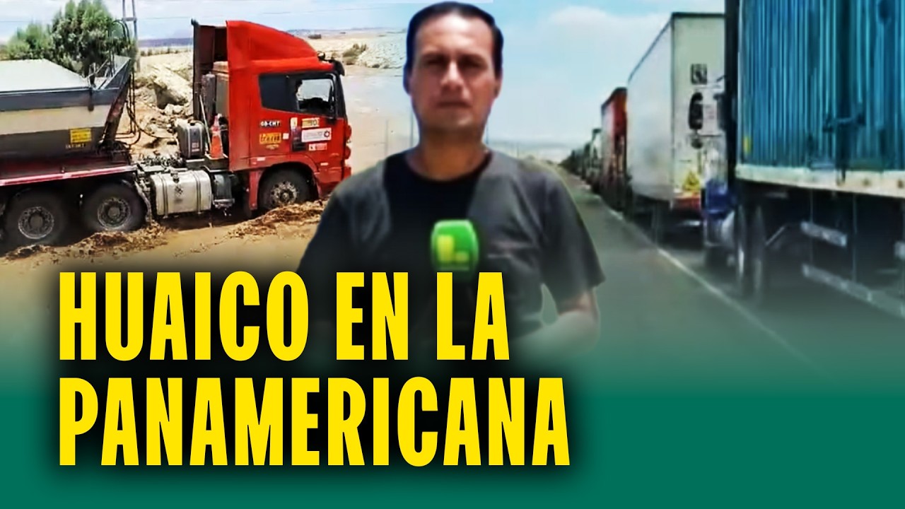 Huaico bloquea Panamericana Sur y causa largas colas: Llovió entre 4 a 8 horas
