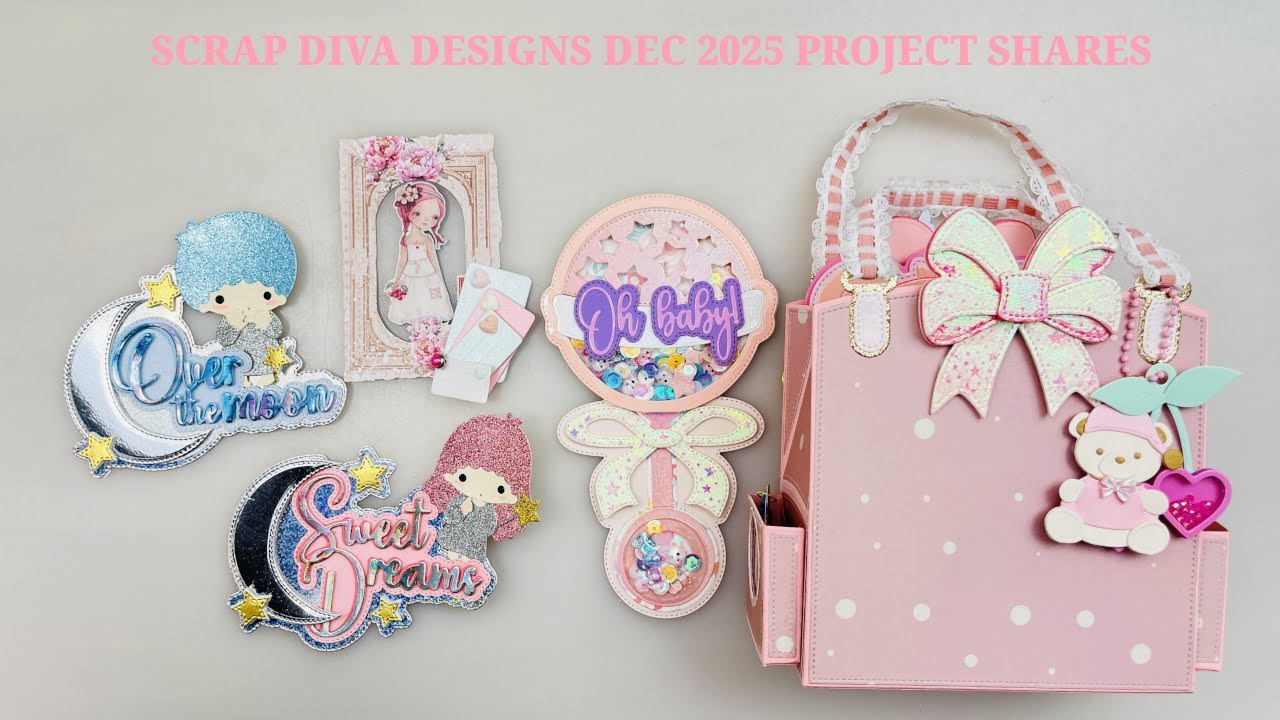 Декабрь 2025 г. - Проект Share #scrapdivadesigns @ScrapDiva29 #papercraft #unboxing #christmas #baby