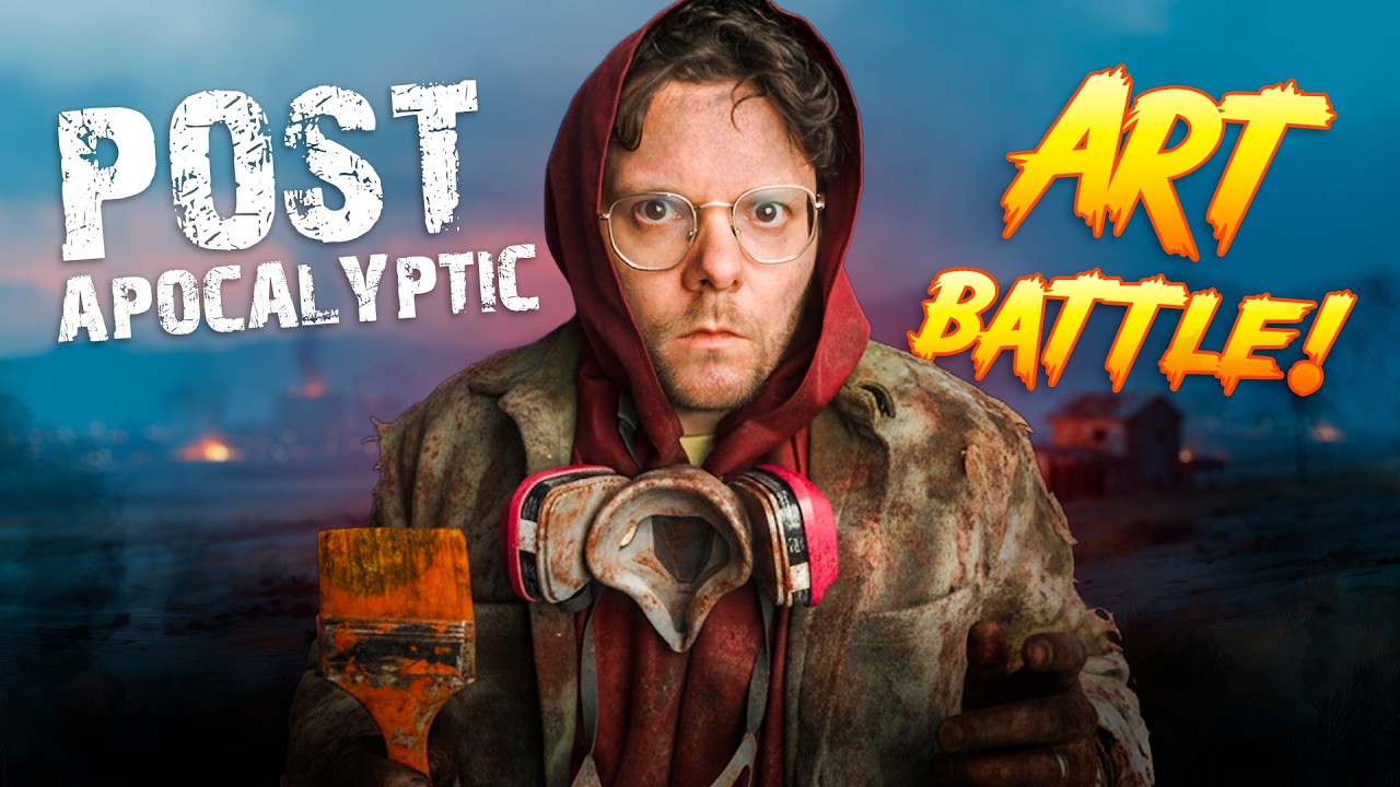 I Battle 3 Artists in a POST APOCALYPTIC Art Battle!