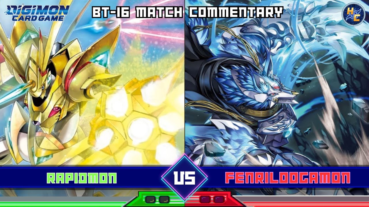 Rapidmon vs Fenriloogamon - BT-16 Matchplay Commentary
