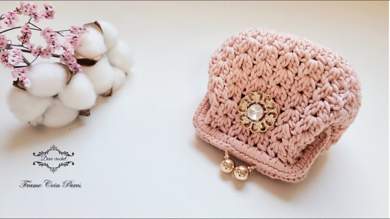 DIY 코바늘 복덩이 프레임 동전지갑 뜨기 (Frame coin purse)