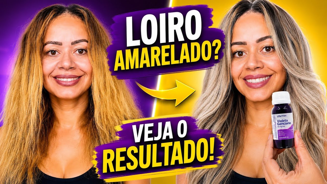 COMO MATIZAR COM VIOLETA GENCIANA #cabeloplatinado #cabelodescolorido #violeta
