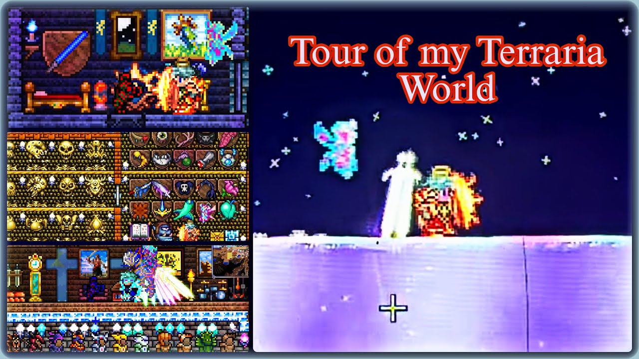 Tour of my Terraria World!!! | (Ghetto Type Video)