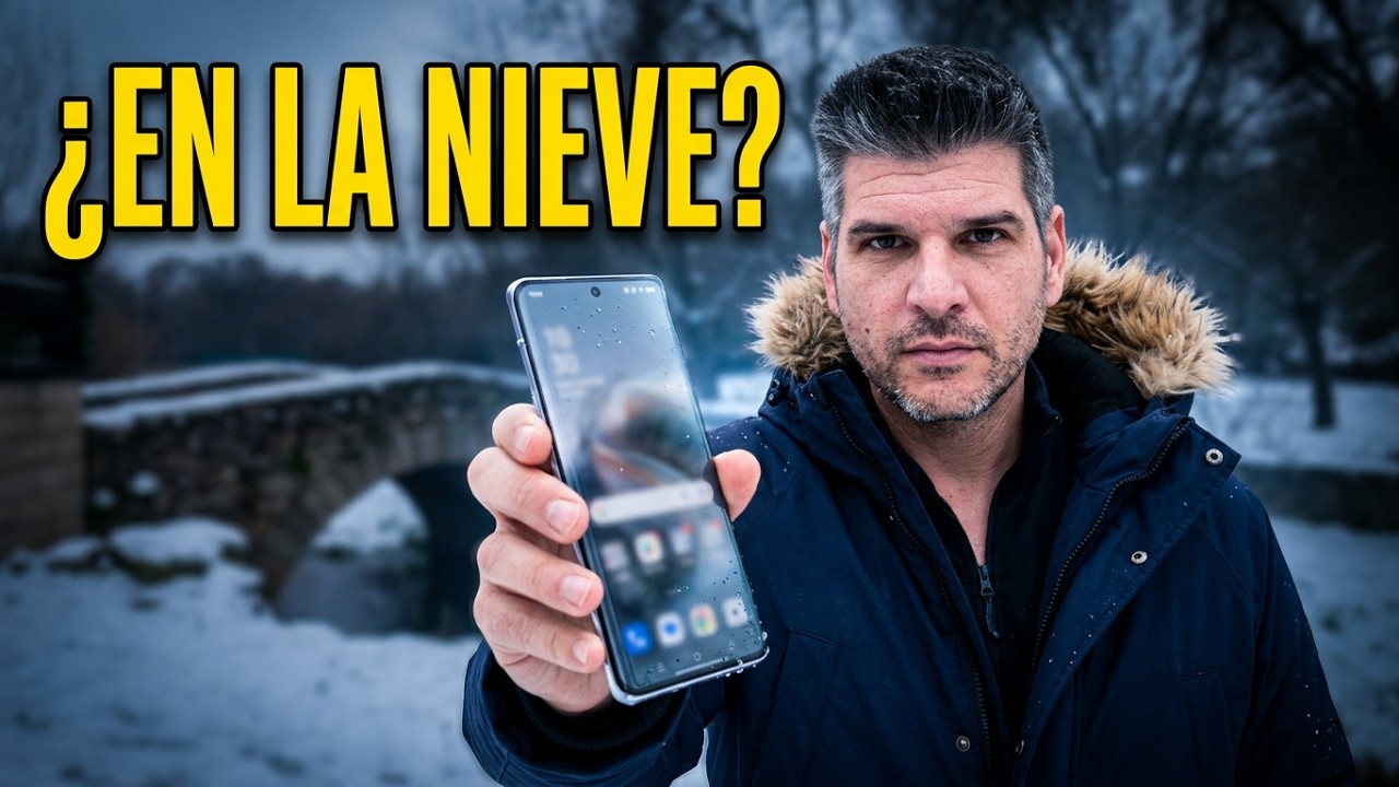 Haciendo fotografías en la NIEVE con el móvil OPPO Find X9 en Rascafría (Madrid)
