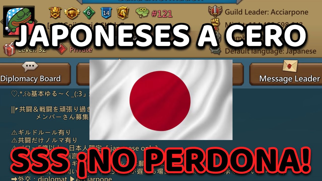 Raid con SSS a japoneses, mal día para dormir tranquilos en el país del sol naciente 💕💀