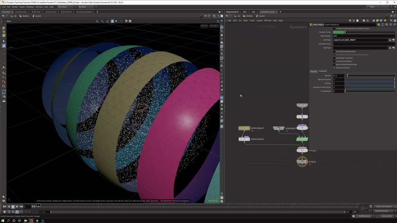 Getting started with POP. Bubbles in Houdini!