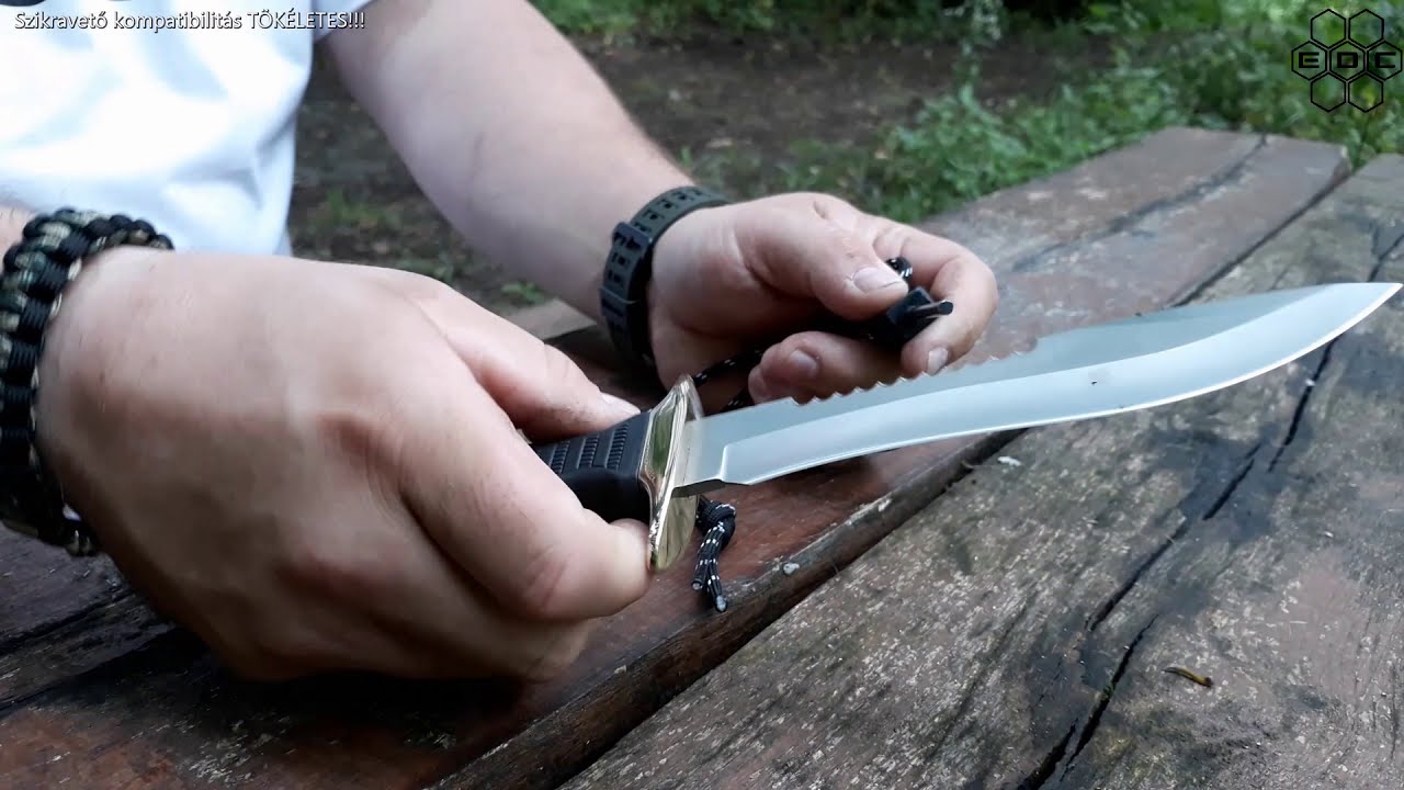 Muela 16 cm Túlélő Tőr Teszt Videó