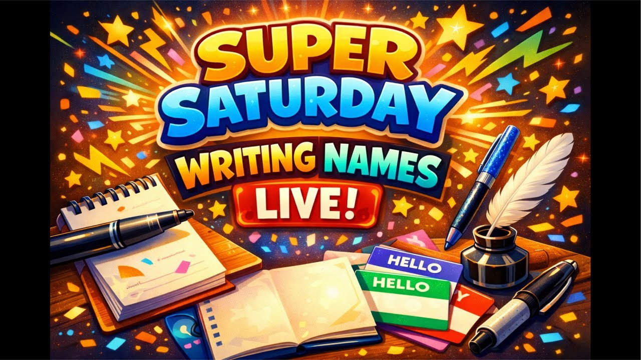 Super Saturday Writing Names Live!