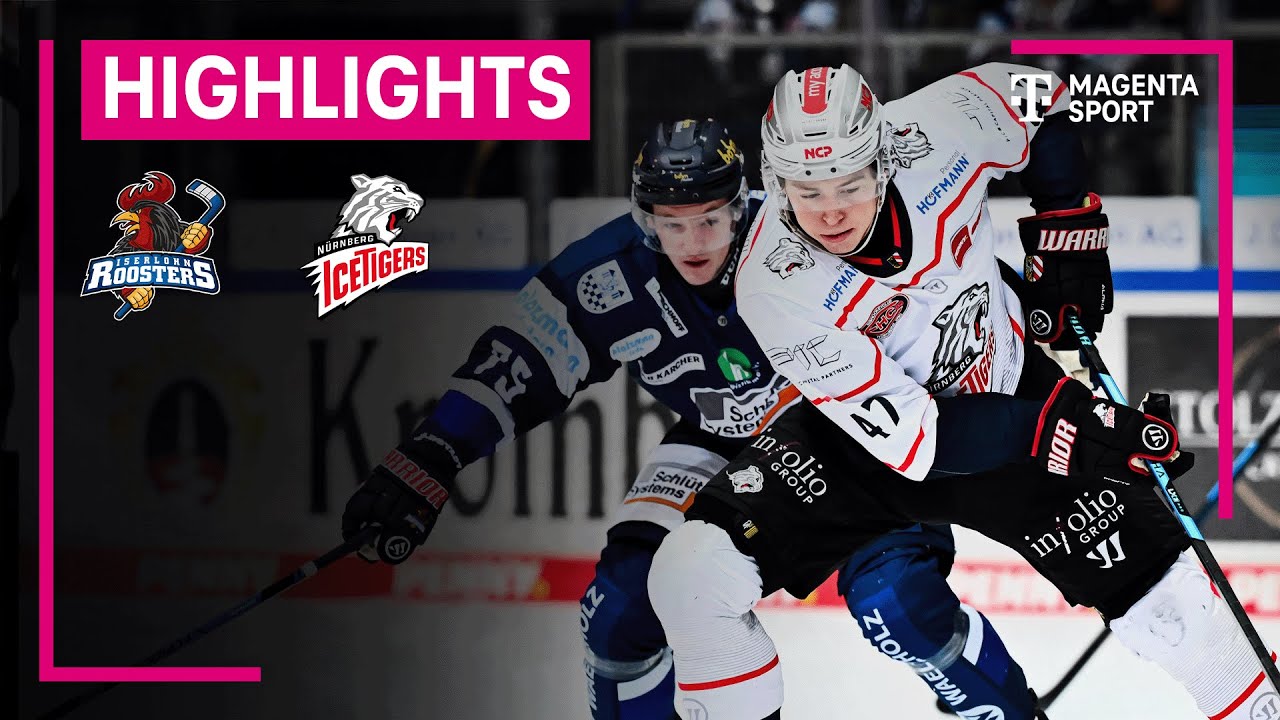 Iserlohn Roosters - N&uuml;rnberg Ice Tigers | PENNY DEL | MAGENTA SPORT