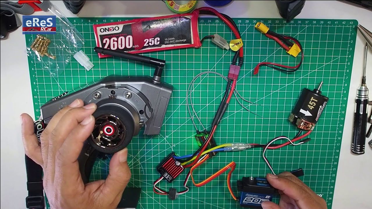 RC4WD Electronic Function Test | ESC - Servo - Brushed Motor - Tx/Rx - Battery | RC Scale 1:10