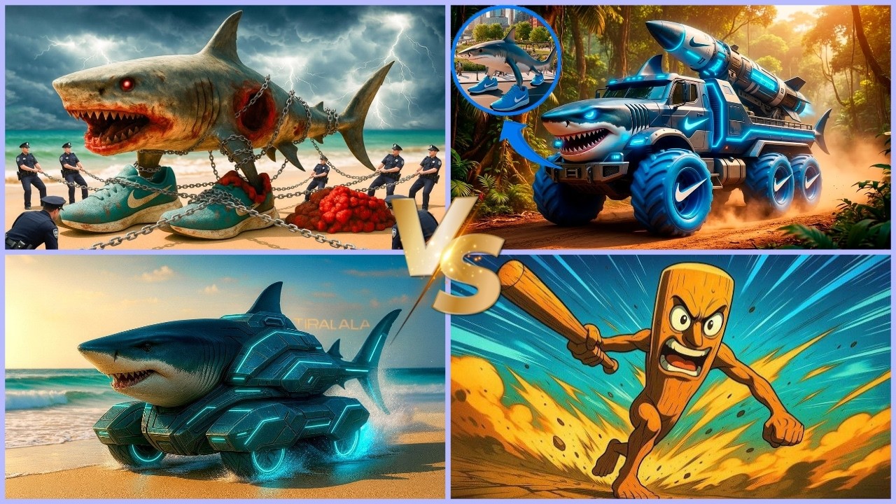 Tung tung sahur 🆚️ Tralalero tralala 🆚️ Super car tiles hop 🎵