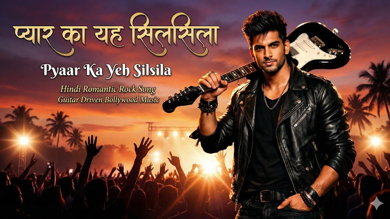 Pyaar Ka Yeh Silsila | Hindi Romantic Rock Song | Guitar Driven Bollywood Music
