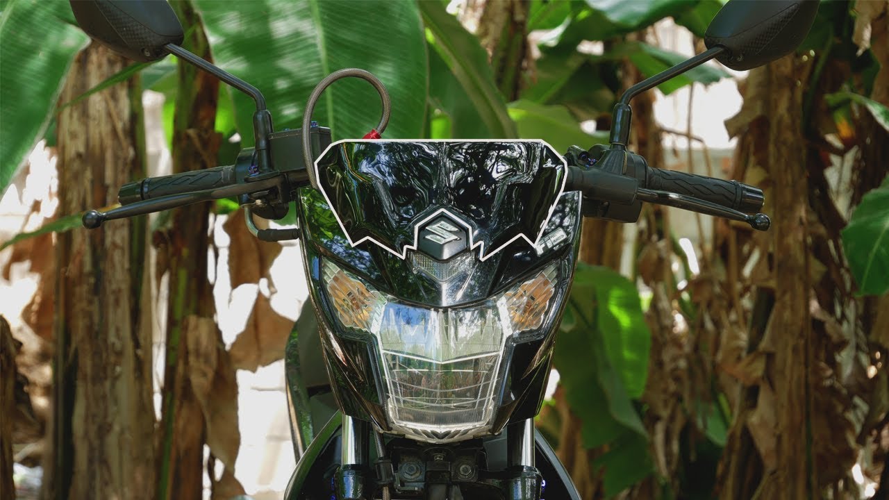 sgp visor and titanium blue lever bolts raider 150 fi thaiconcept project