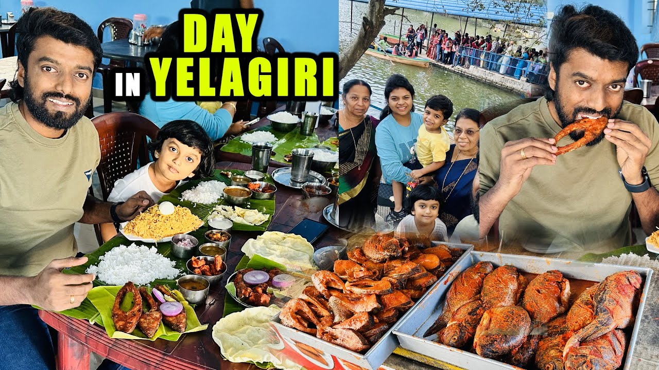 SPICY FISH Fry MEALS in Yelagiri - FUN with ஏலகிரி Lake Monkeys !!