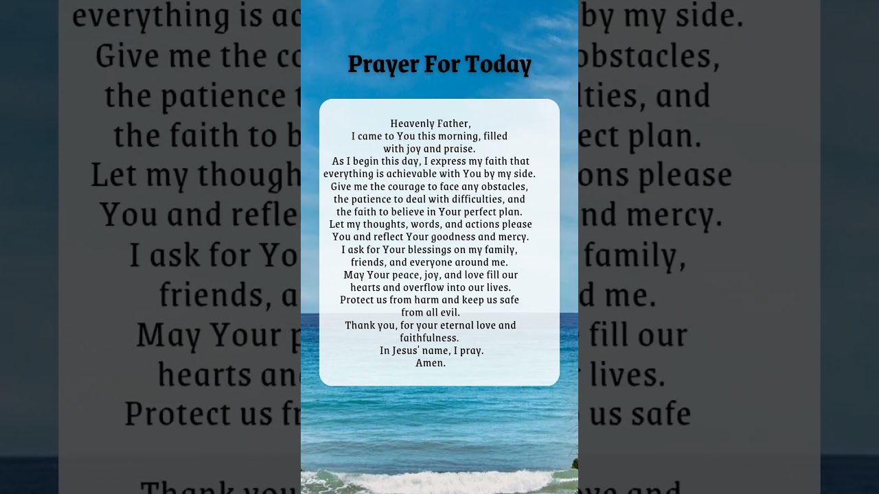 Morning Prayer | A Prayer To Start Your Day