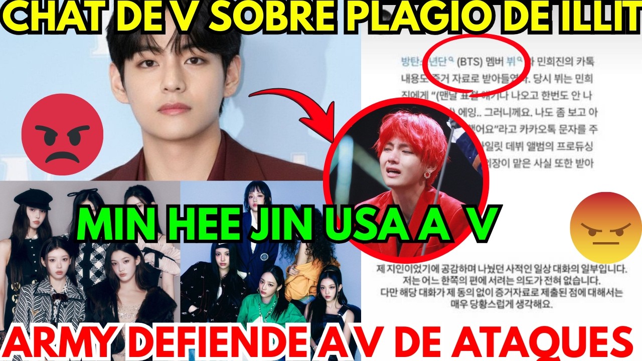 URGENTE🔴JUICIO REVELA CHAT PRIVADO DE V X PLAGIO DE ILLIT😡V RESPONDE FURIOSO CON ESTE MENSAJE😰