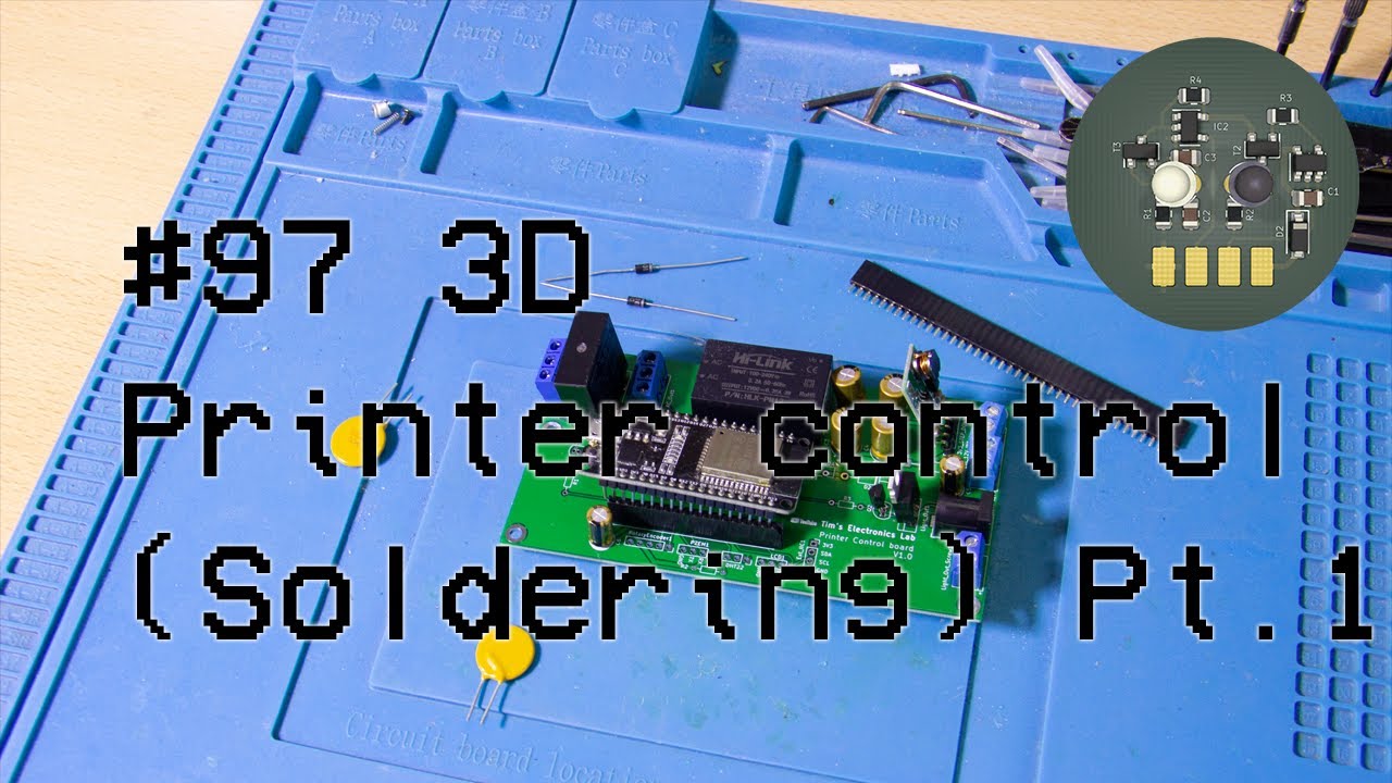 #97 3D Printer control and monitoring with an ESP32 and FreeRTOS (Soldering) - Part 1