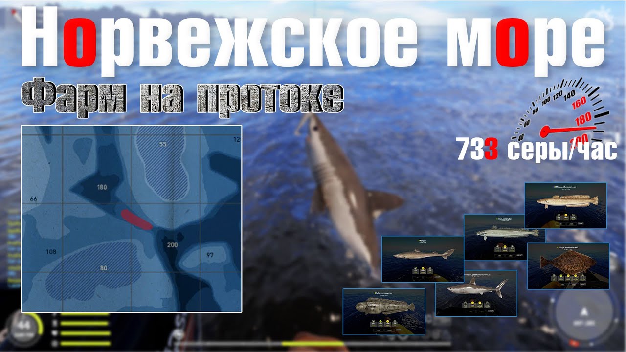 Фарм на протоке • Отличный фарм на море • Норвежское Море • Русская Рыбалка 4