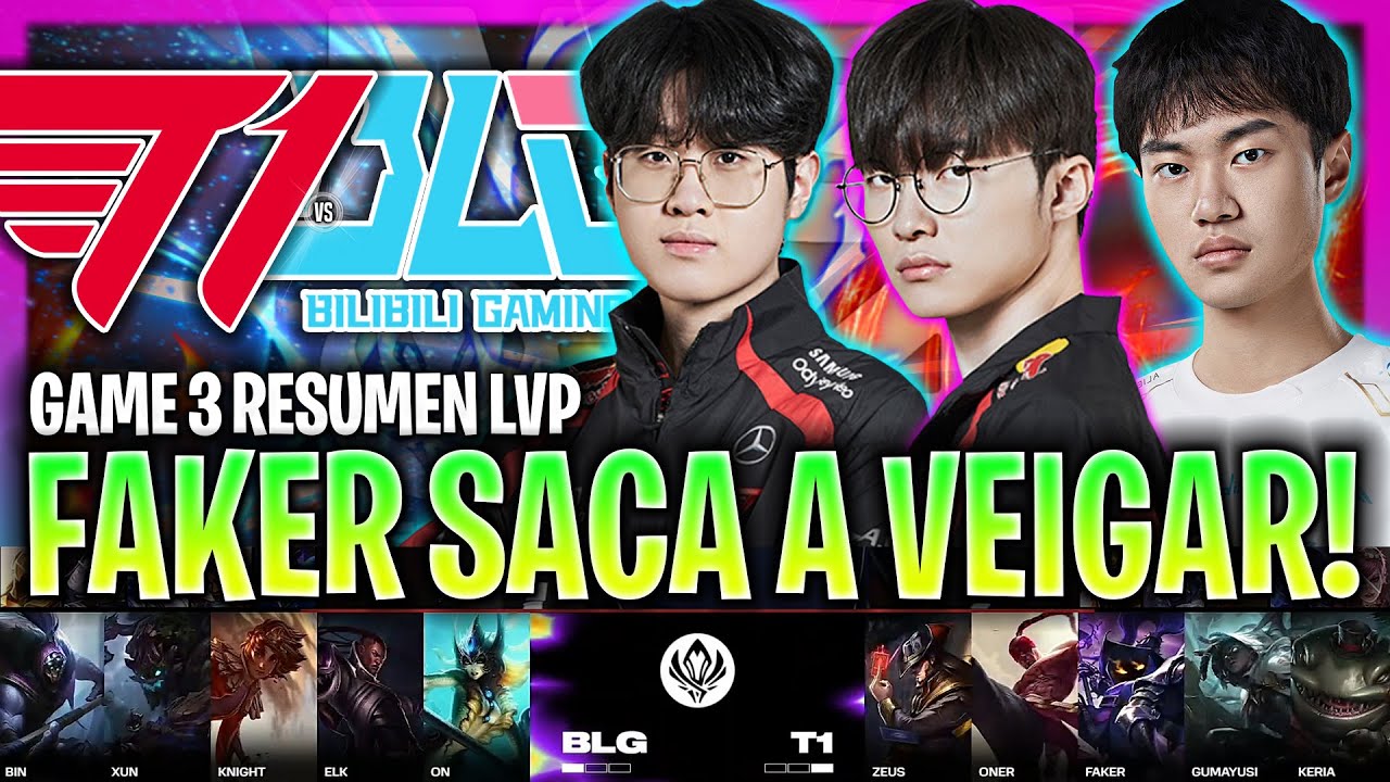FAKER SACA SU VEIGAR POR SORPRESA EN EL MSI! | T1 vs BLG Game 3 RESUMEN MSI 2024 ESPAÑOL LVP
