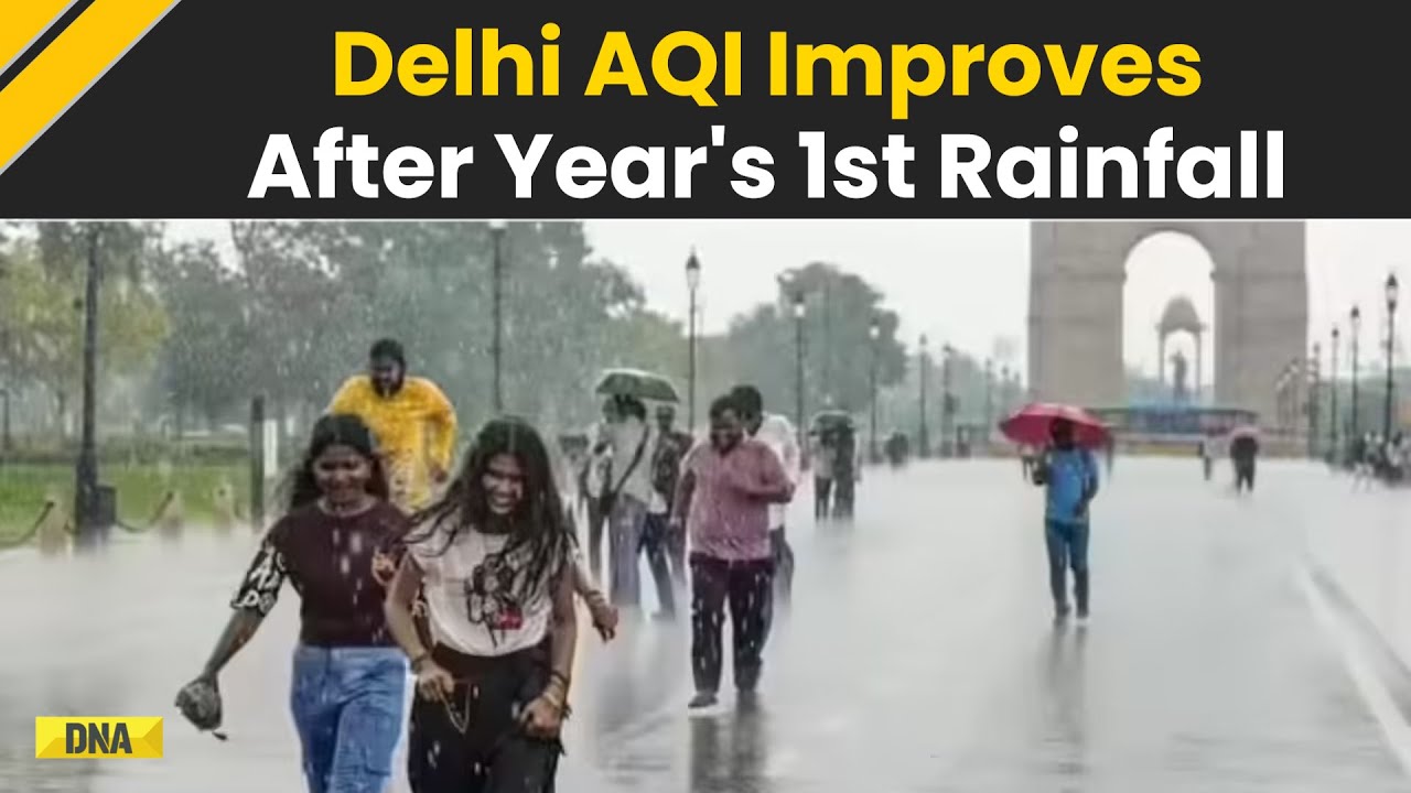 Delhi News: AQI Dips Slightly As Fresh Rainfall Brings Brief Relief From Delhi Pollution