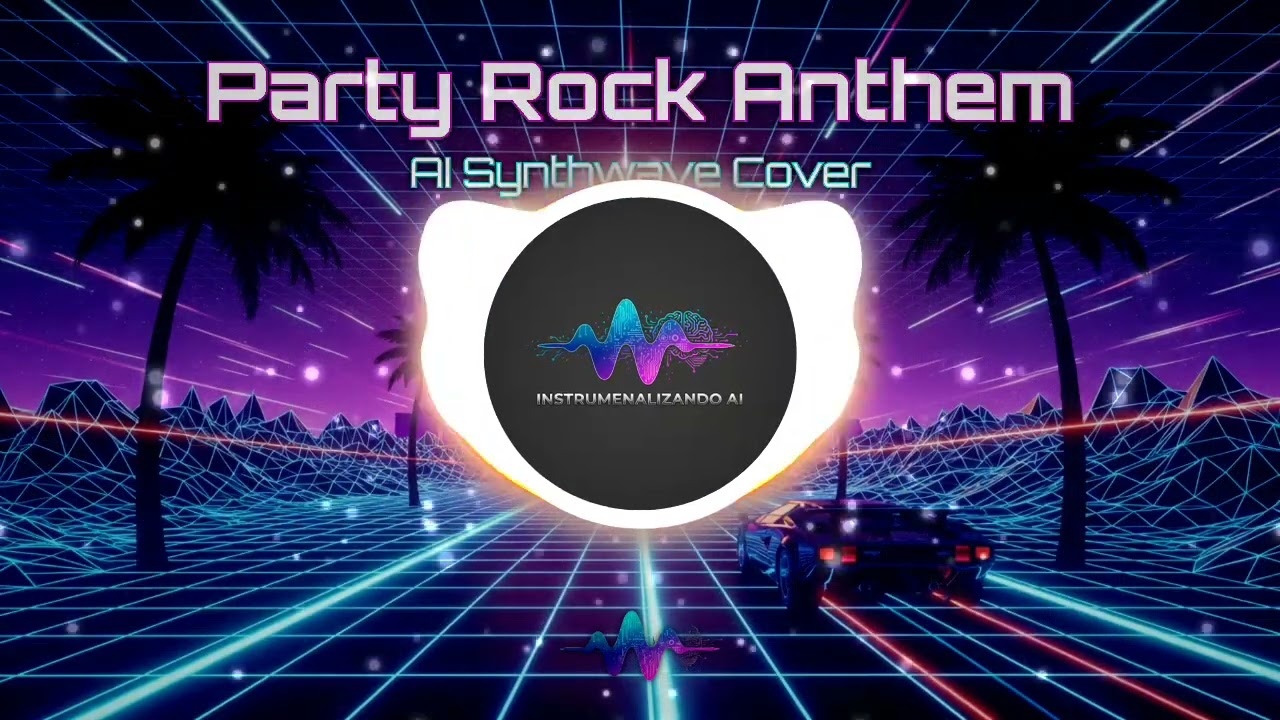🥳 Party Rock Anthem Remix (AI Synthwave Cover) | Free Copyright Music | Instrumentalizando AI