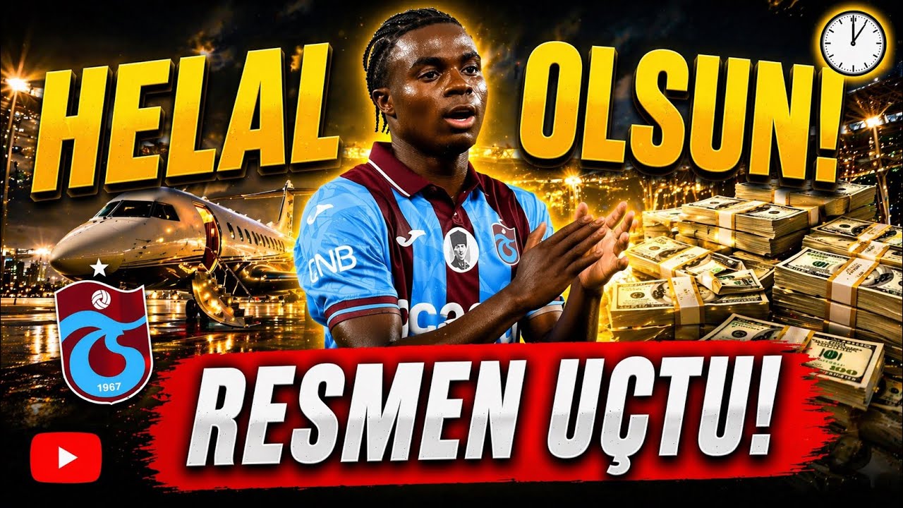 Resmen u&ccedil;uyor ! Helal olsun ! Oulai tam gaz ! Transfer de geri sayım #trabzonspor 