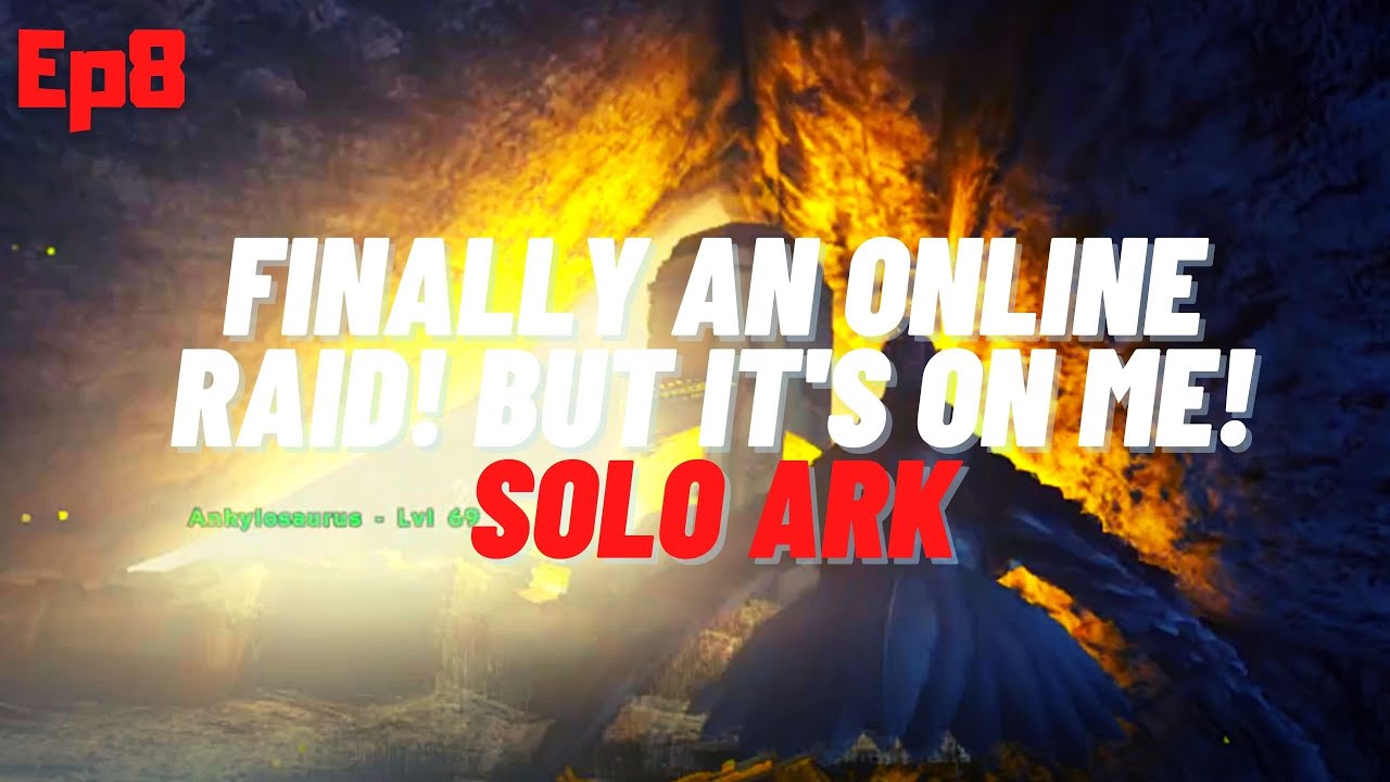 I was having so much fun building up until they came - SOLO ARK SMALLTRIBES PVP #8