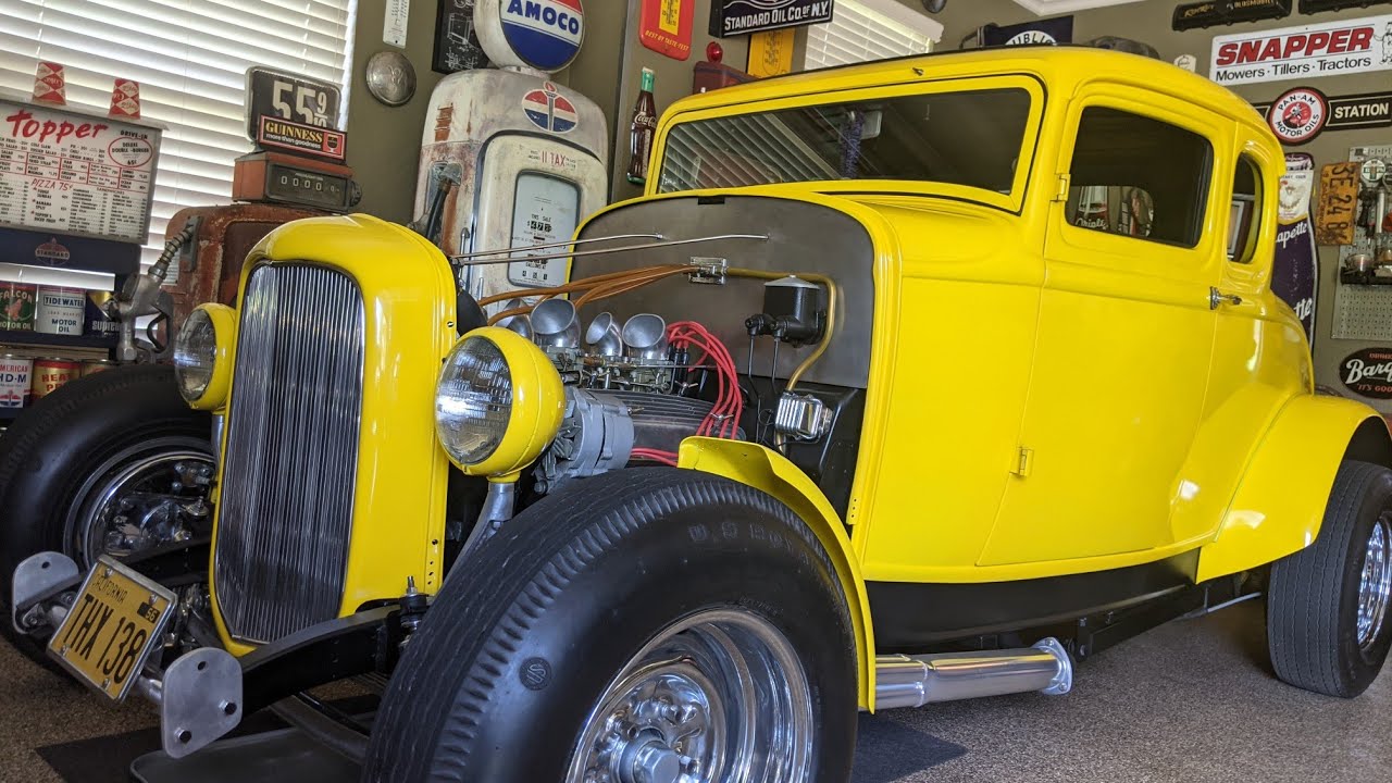 John Milner Coupe Startup and Idle. Nick's 1932 Ford American Graffiti Coupe Clone.