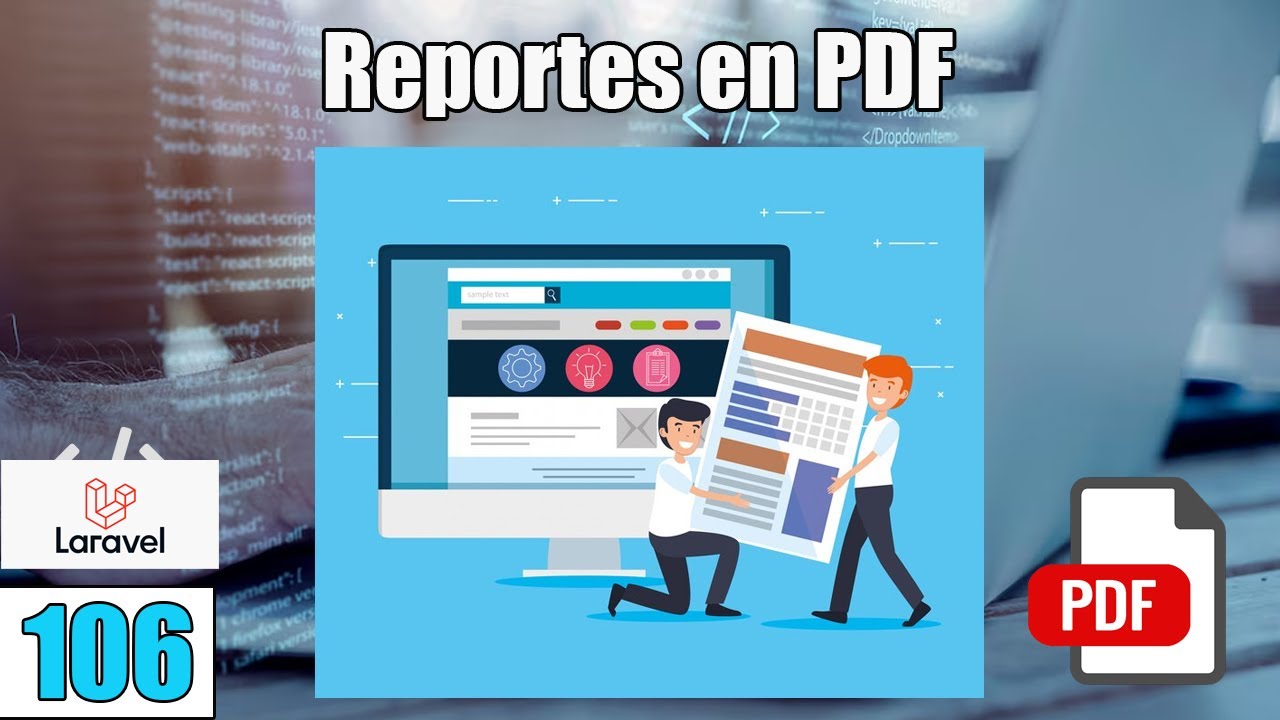 106 Como hacer Reportes en PDF del Sistema con LARAVEL(PHP-MySql) FullStack