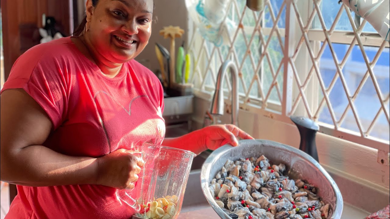 Venezuelan snails or crekete curry Guyanese style