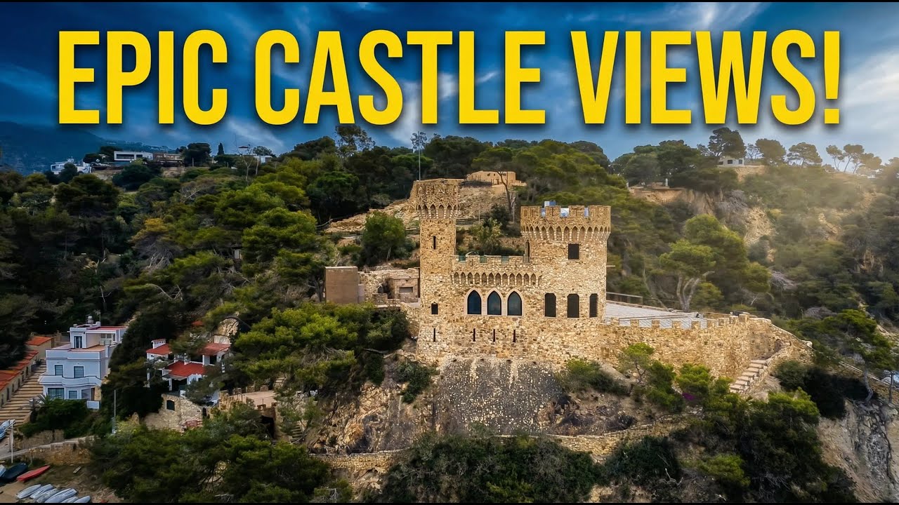 Lloret de Mar Castle From Above 🇪🇸 | Where History Meets the Sea 🏰🌊