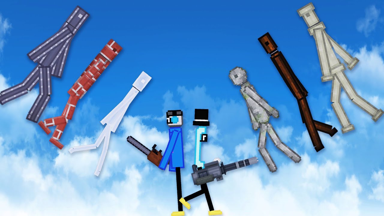 We Battle Brick, Glass, Ice, Concrete, and Wood Ragdoll Dummies in People Playground!
