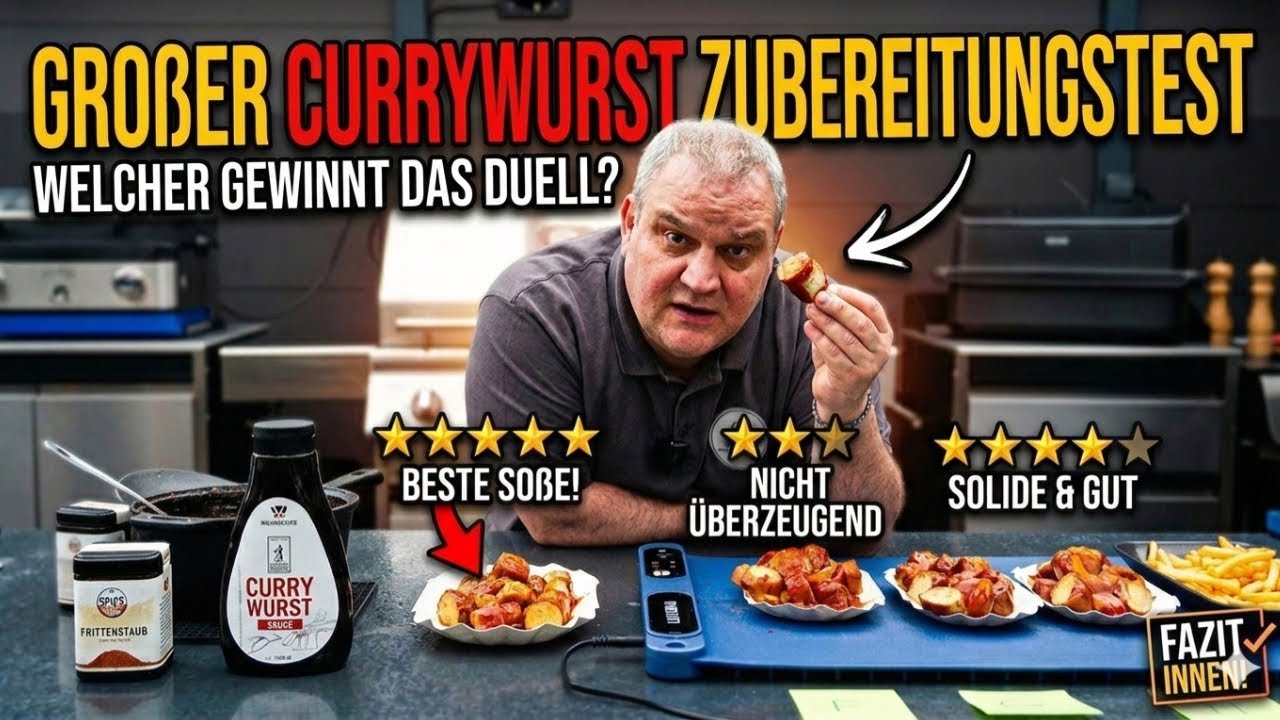 Der große Currywurst-Test: Welche ist die beste Zubereitungsart?