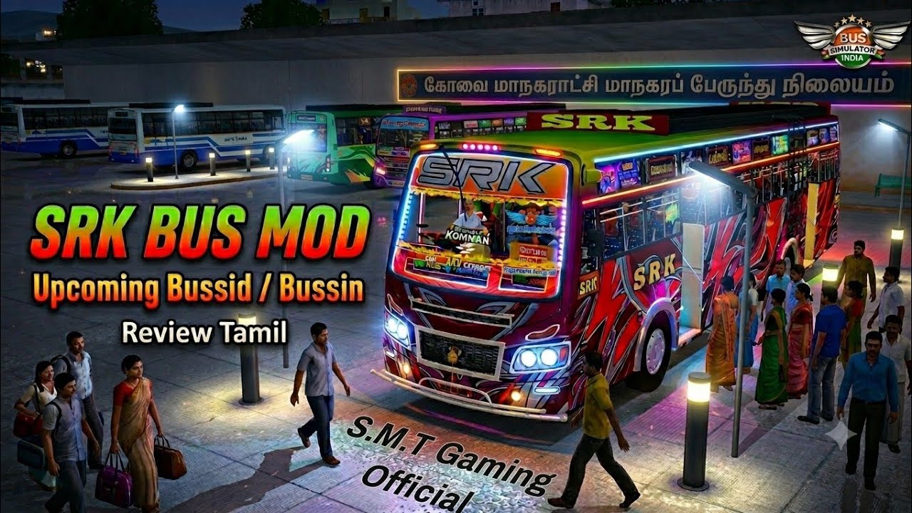 🎀✨New upcoming😎TN.Private bus SRK❤️&zwj;🔥review bussid / bussin tamil🥰#tnbusmod #tamilbusmod #bussid 