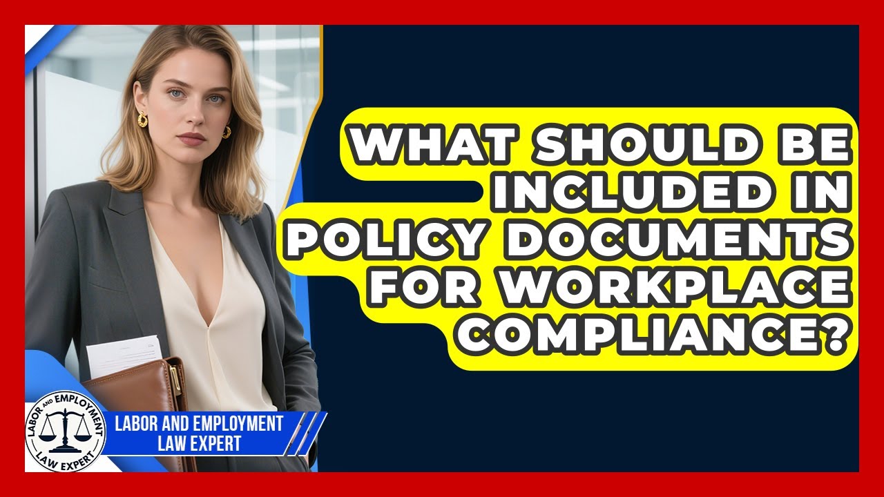 What Should Be Included in Policy Documents for Workplace Compliance?