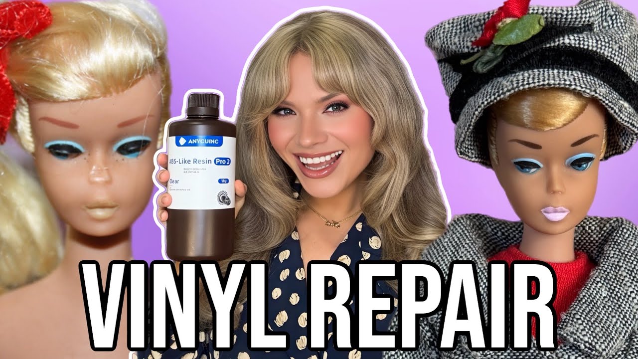BARBIE NOSE NIP AND VINYL REPAIR! Make your dolls look AMAZING! BARBIE RESTORATION TUTORIAL!