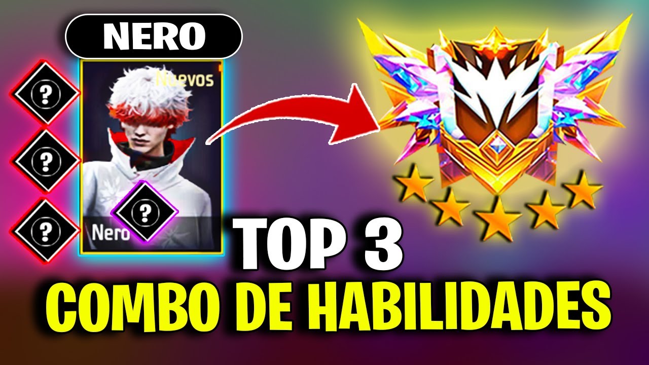 Los 3 COMBOS más ROTOS para NERO | Serás IMPARABLE en FREE FIRE🔥