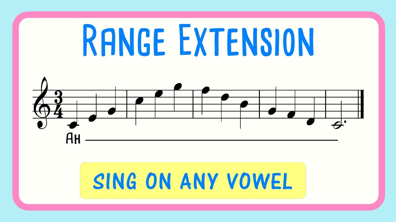 Vocal Range Extension Exercise | 1.5 Octave Arpeggio - Female